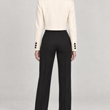 DIORA — blazer Bege, vista de costas com modelo