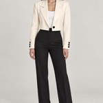 DIORA — blazer curto Bege, vista principal com modelo