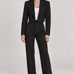 DIORA — blazer curto Preto, vista principal com modelo