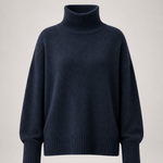 Sweater Elise azul-marinho — vista frontal do produto