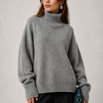 Sweater Elise cinza — detalhe aproximado