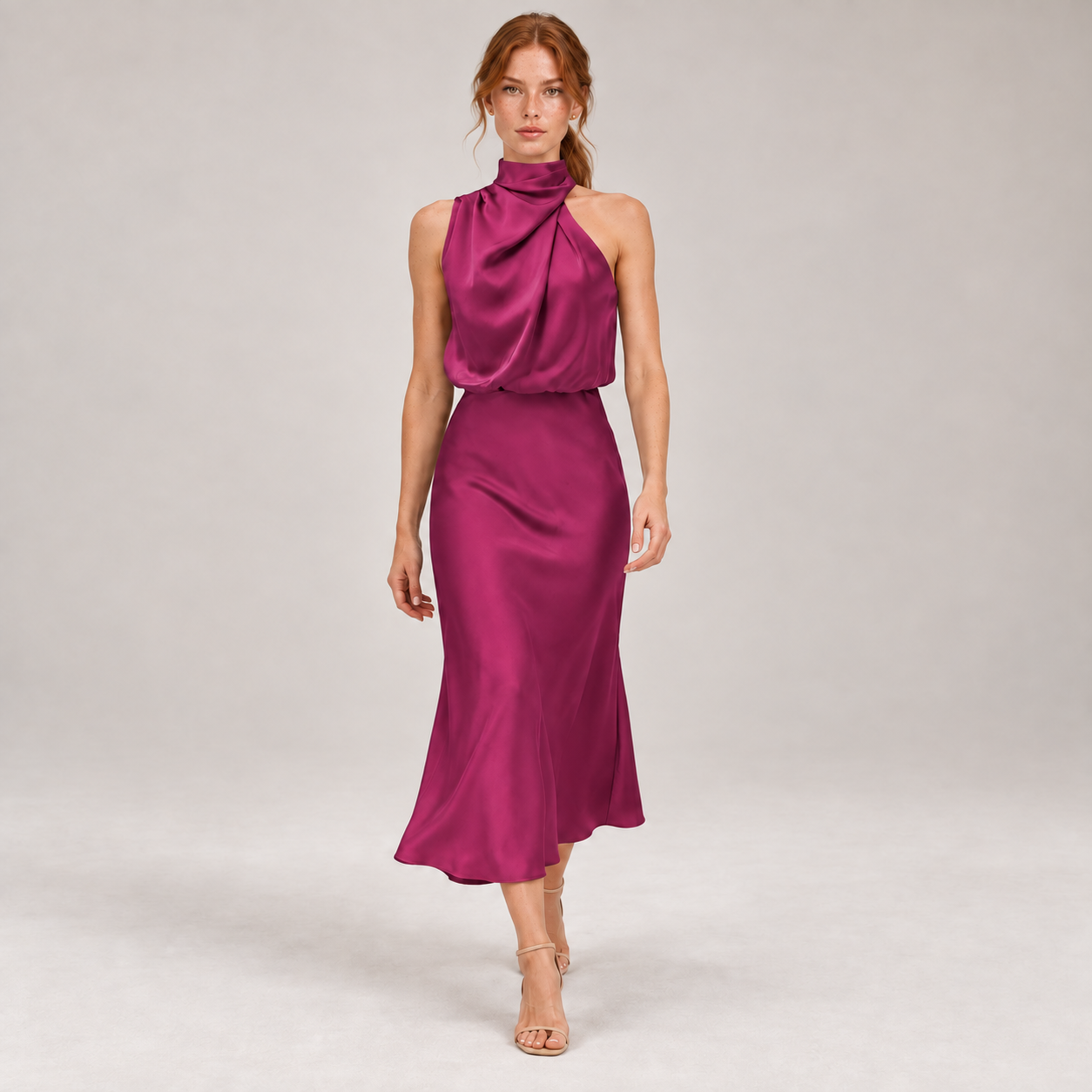 FLAVIA com modelo — Magenta — corpo inteiro