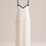 Vestido longo INMA — produto isolado de costas