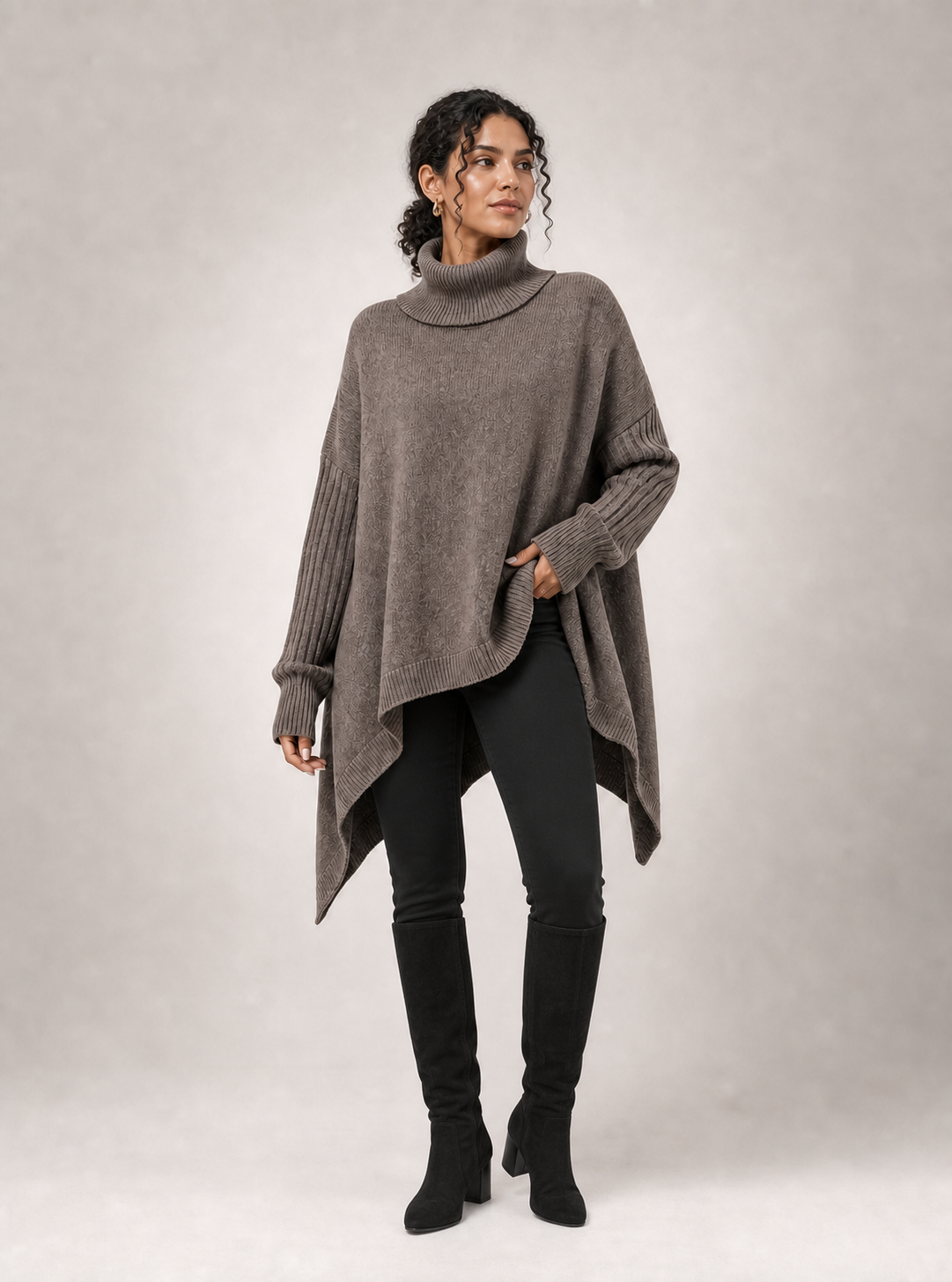 LAILA sweater oversized castanho - imagem principal