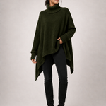 LAILA sweater oversized verde escuro - imagem aproximada