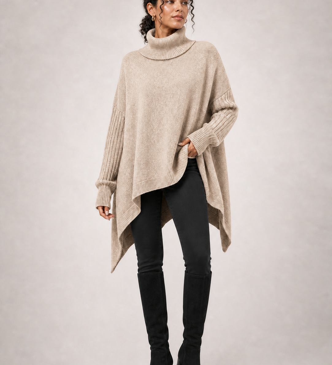 LAILA sweater oversized apricot - imagem aproximada