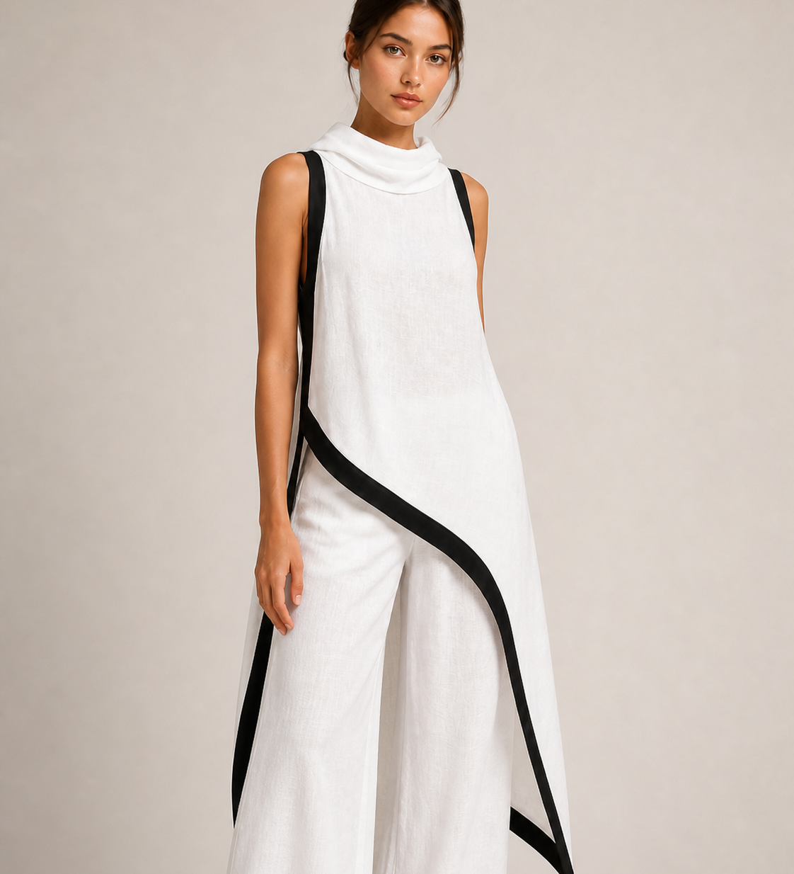 MADALENA conjunto branco — detalhe
