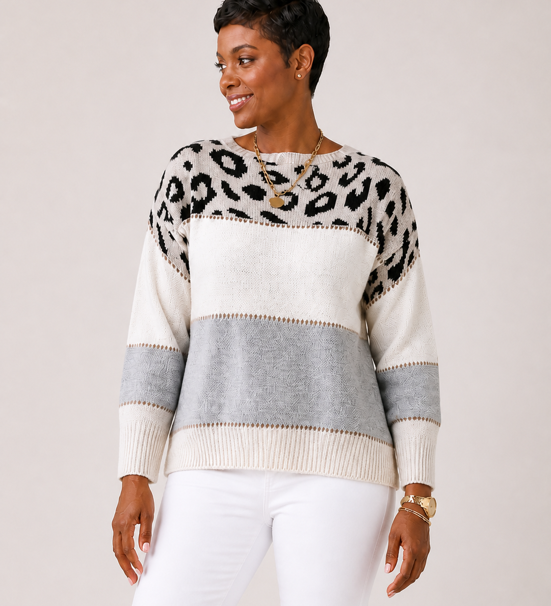 PASCA sweater cinzento — vista aproximada