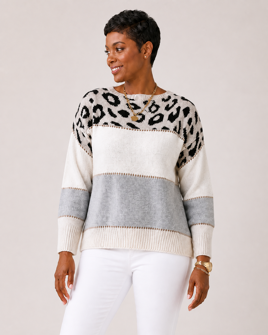 PASCA sweater cinzento — vista aproximada