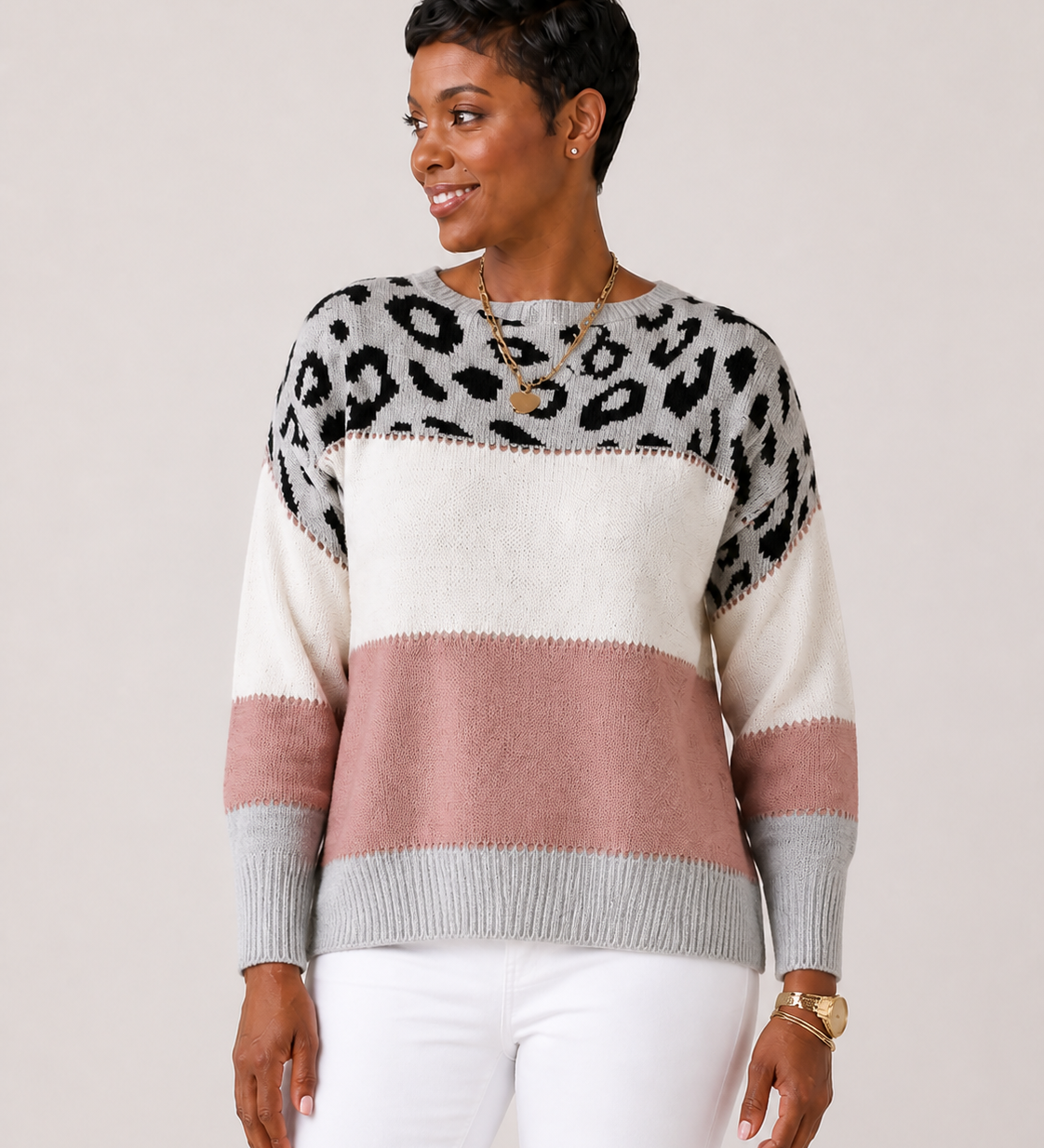 PASCA sweater rosa — vista aproximada