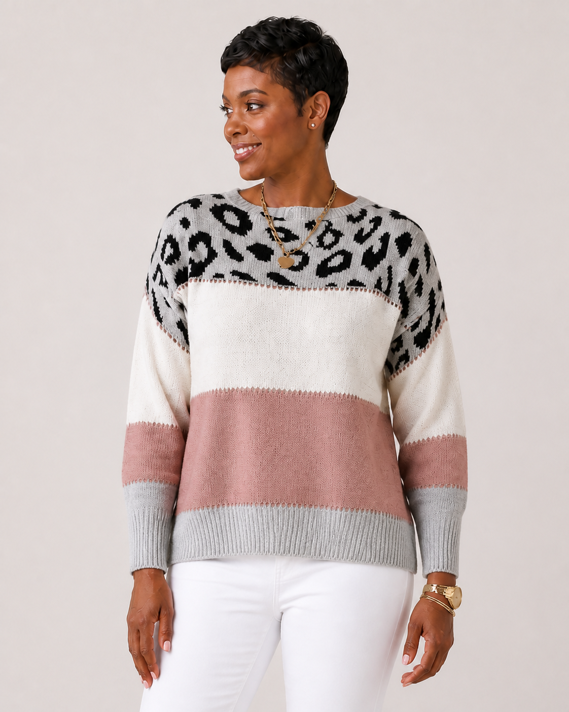 PASCA sweater rosa — vista aproximada
