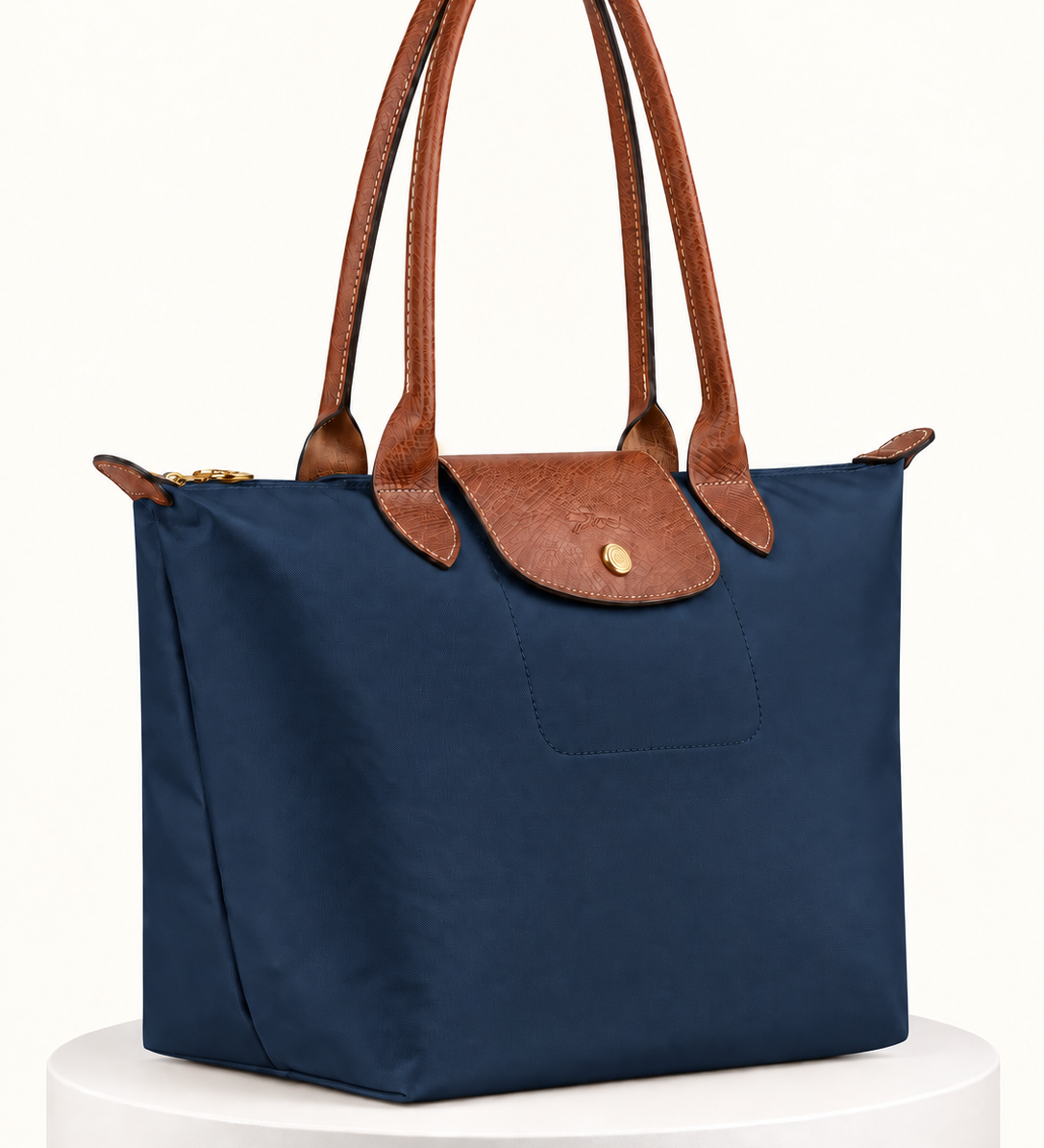 PLIAGE — azul, vista frontal, fundo branco marfim