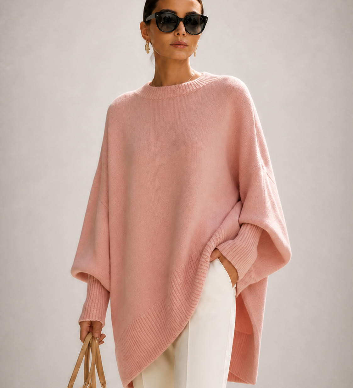 ROSA malha oversized rosa — imagem aproximada