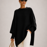 ROSA malha oversized preta — imagem aproximada
