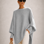ROSA malha oversized cinza — imagem aproximada
