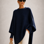 ROSA malha oversized azul-marinho — imagem aproximada