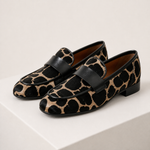 Loafers SABOT leopardo com faixa preta — vista principal