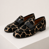 Loafers SABOT leopardo com faixa preta — vista principal