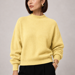 Sweater Yvonne amarelo — detalhe aproximado