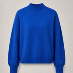 Sweater Yvonne azul — vista frontal do produto