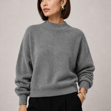 Sweater Yvonne cinza — detalhe aproximado